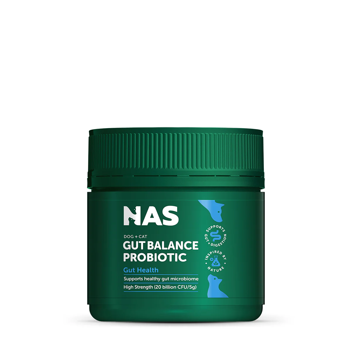 Natural Animal Solutions NAS Gut Balance ProBiotic - Natural for Dogs and Cats