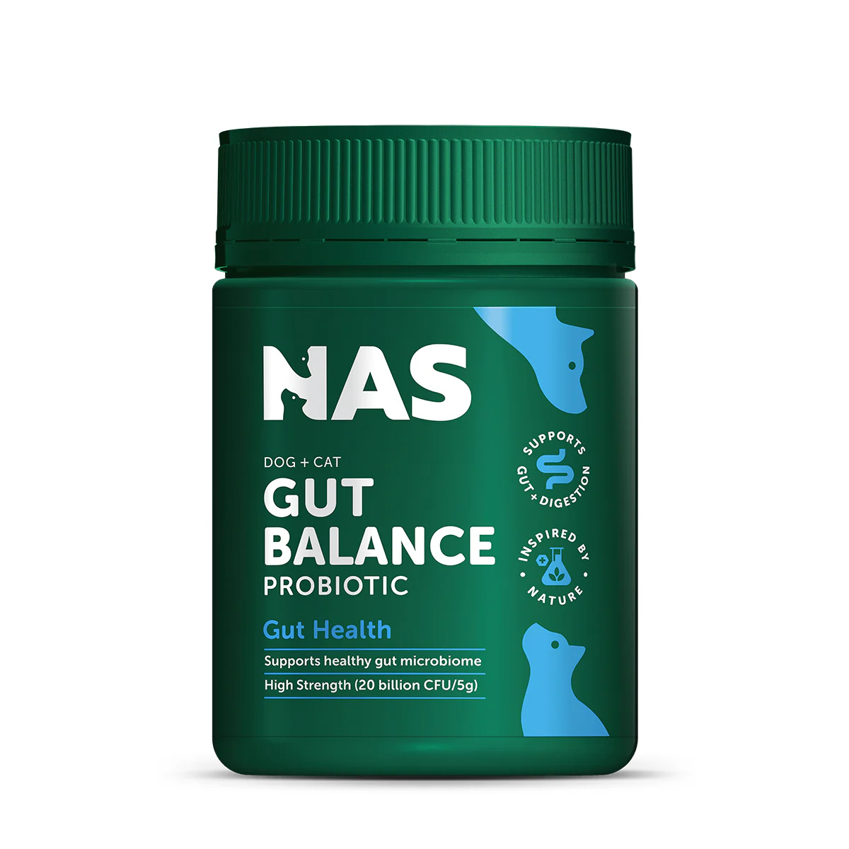 Natural Animal Solutions NAS Gut Balance ProBiotic - Natural for Dogs and Cats