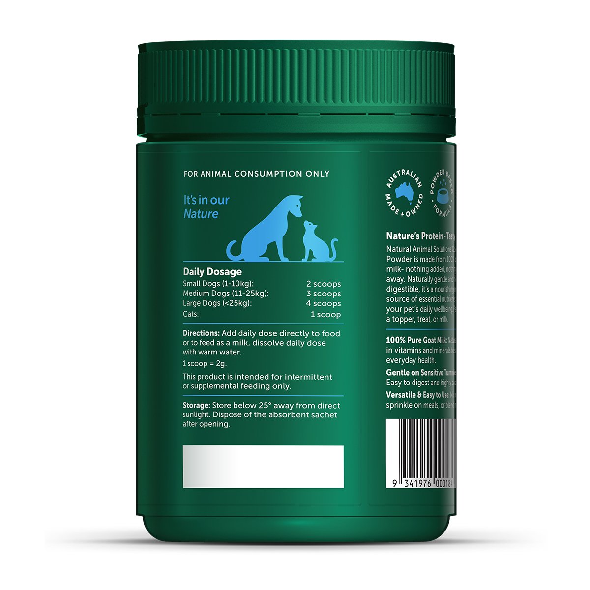 Natural Animal Solutions NAS Goat Milk Powder