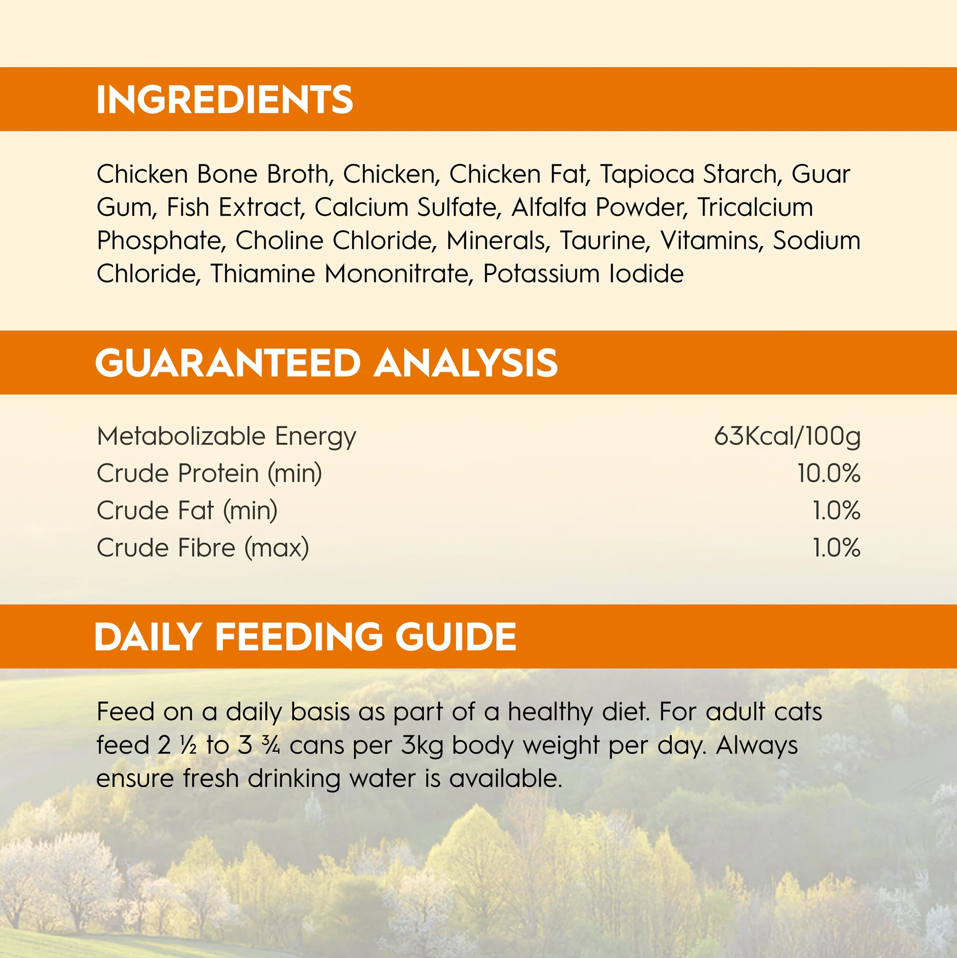 Triology Adult Cat Wet Food Chicken in Bone Broth 85G 24pack