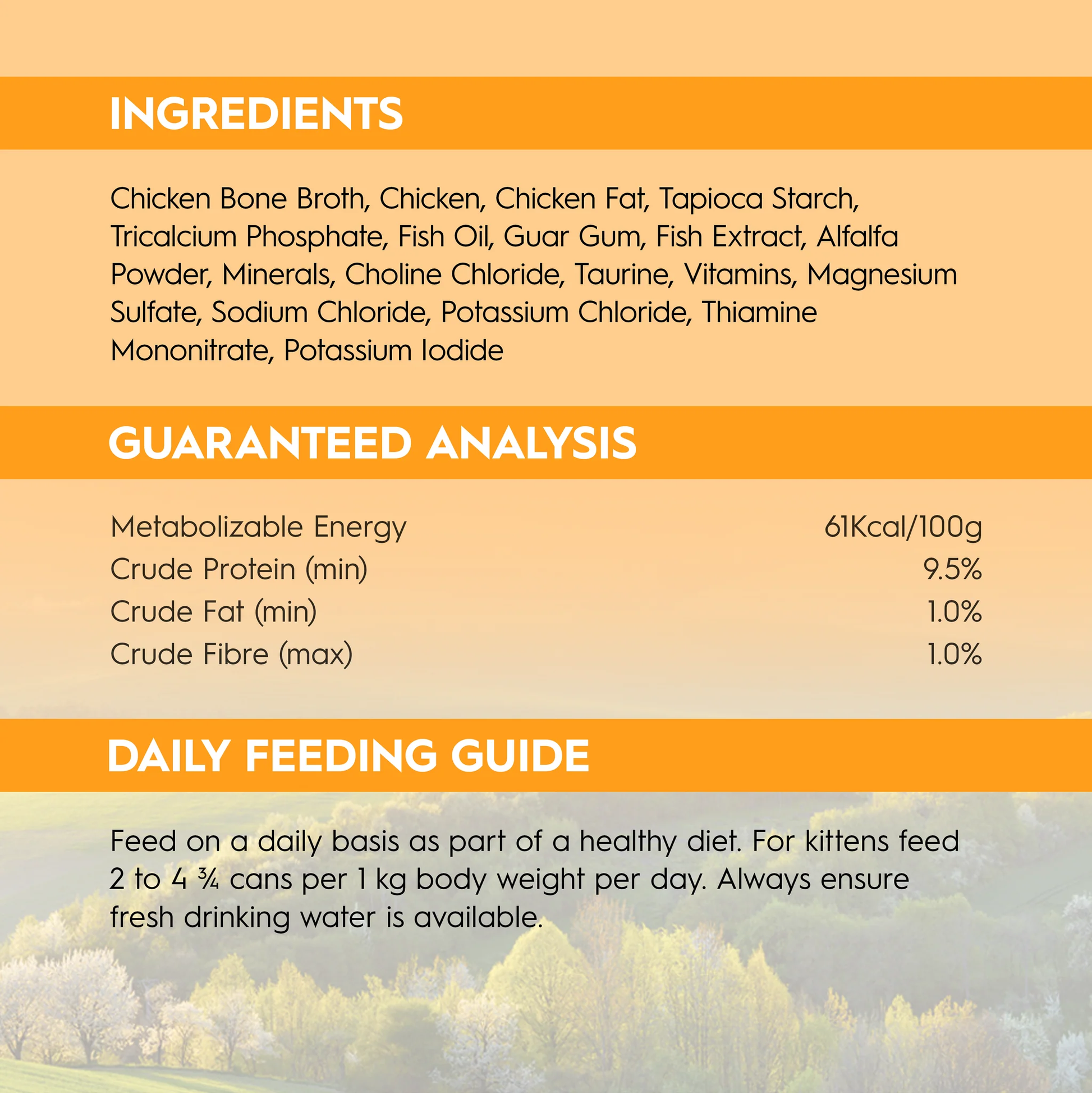 Triology Kitten Wet Food Chicken in Bone Broth 85g 24pack