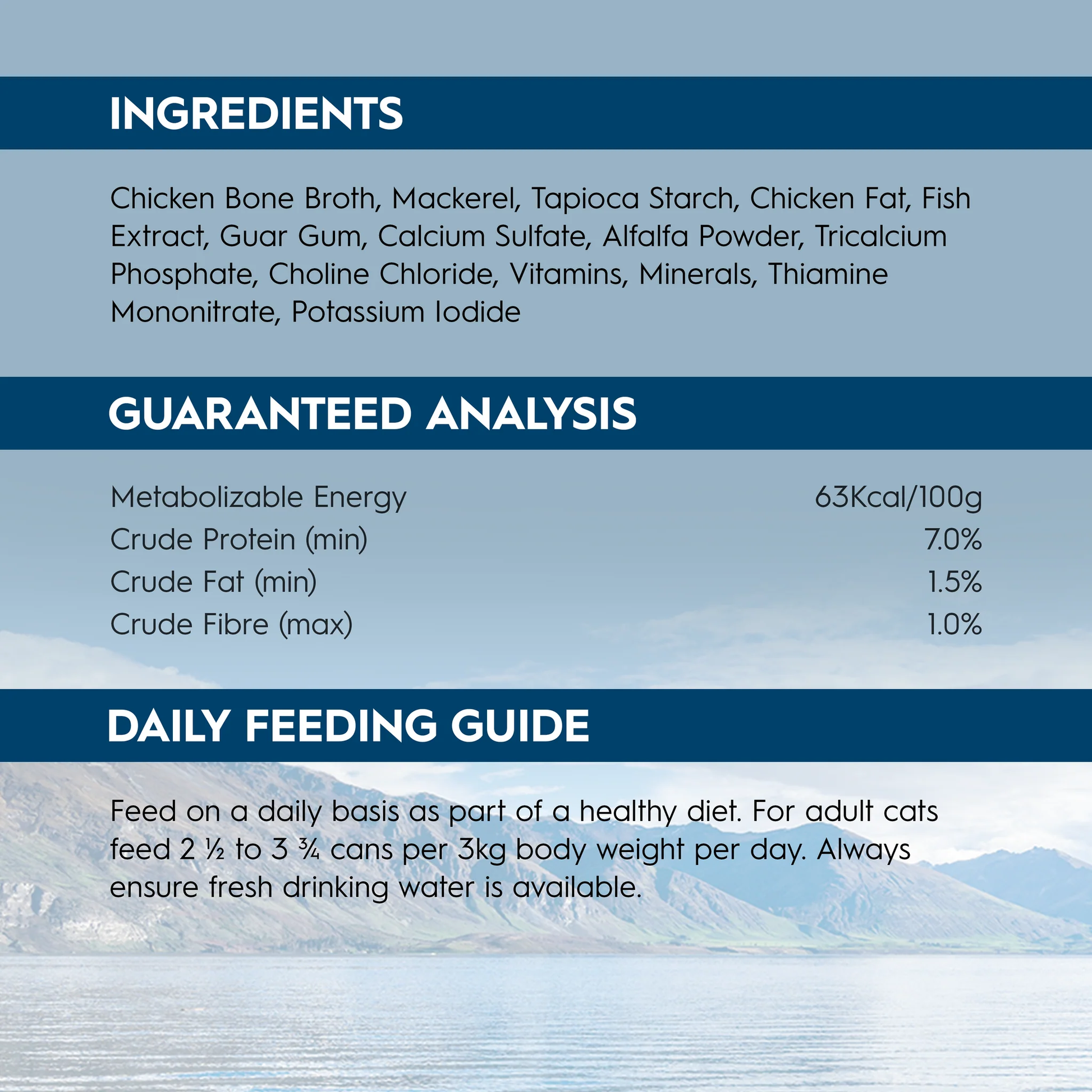 Triology Adult Cat Wet Food Mackerel in Rich Bone Broth 85G 24pack