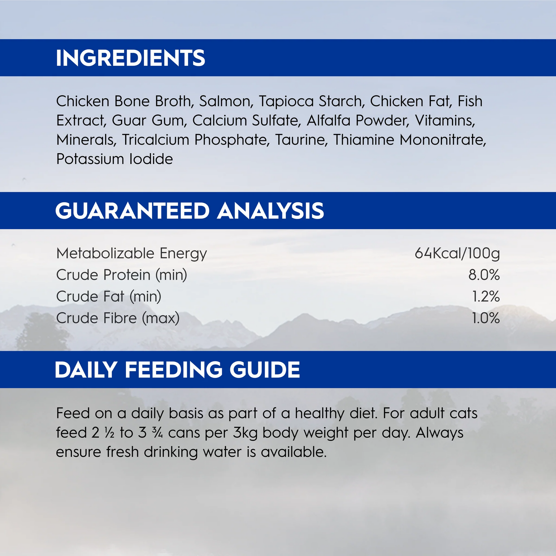 Triology Adult Cat Wet Food Salmon in Bone Broth 85G 24pack