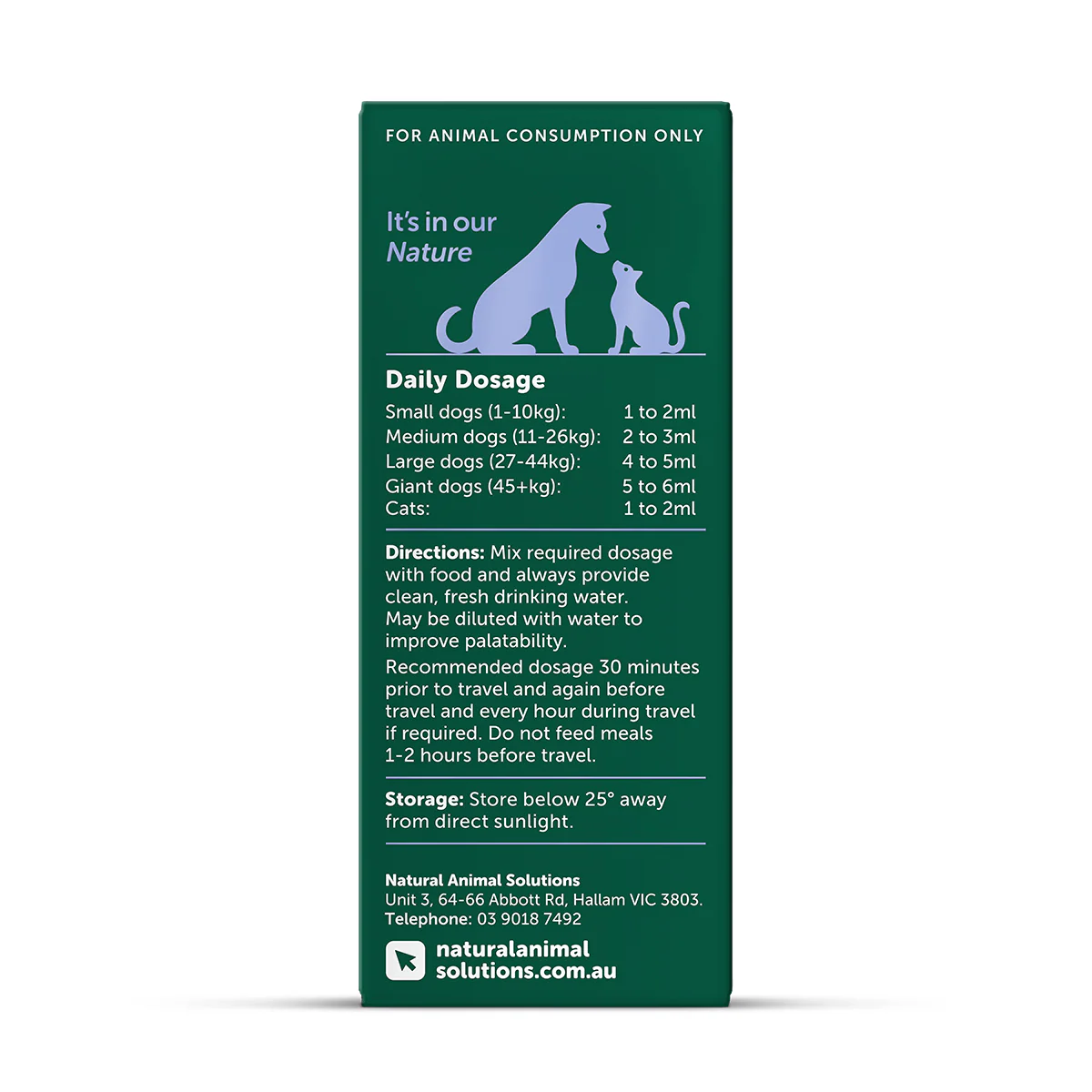 Natural Animal Solutions NAS TravelEze 100ml