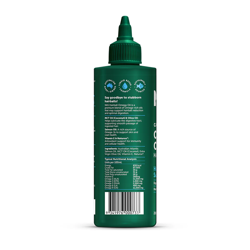 Natural Animal Solutions NAS Omega Oil - Cat Hairball 200ml