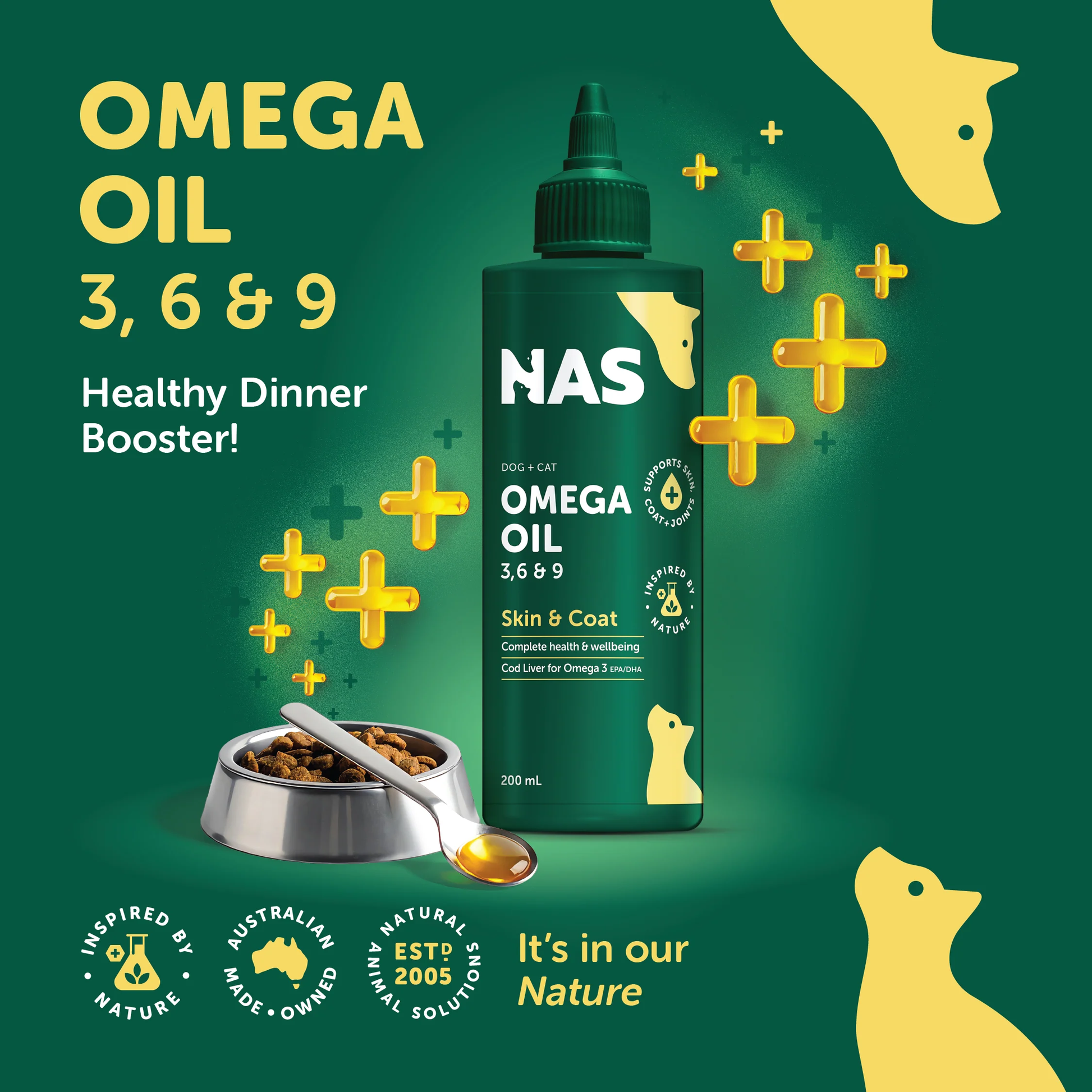 Natural Animal Solutions NAS Omega Oil 3 6 & 9