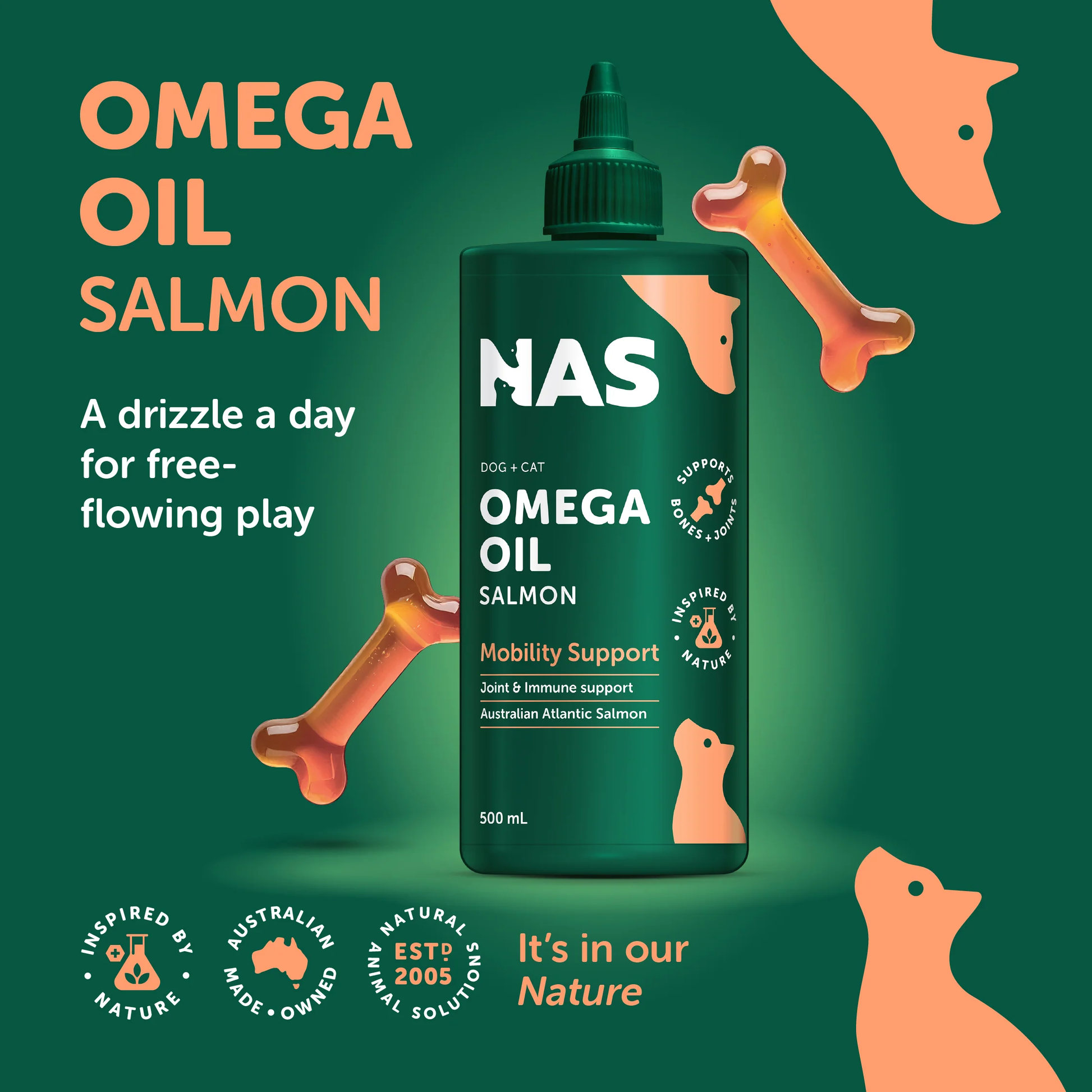 Natural Animal Solutions NAS Omega Oil - Salmon
