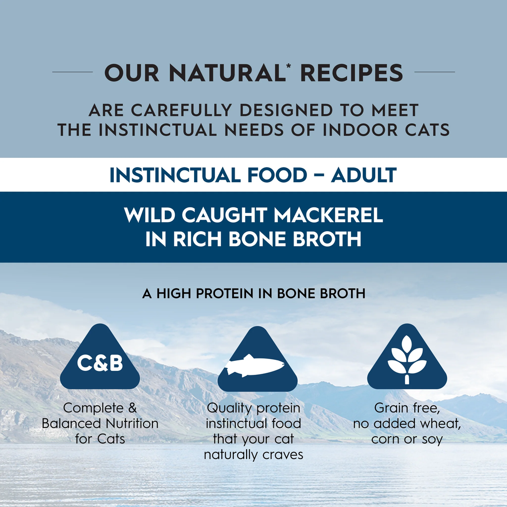 Triology Adult Cat Wet Food Mackerel in Rich Bone Broth 85G 24pack
