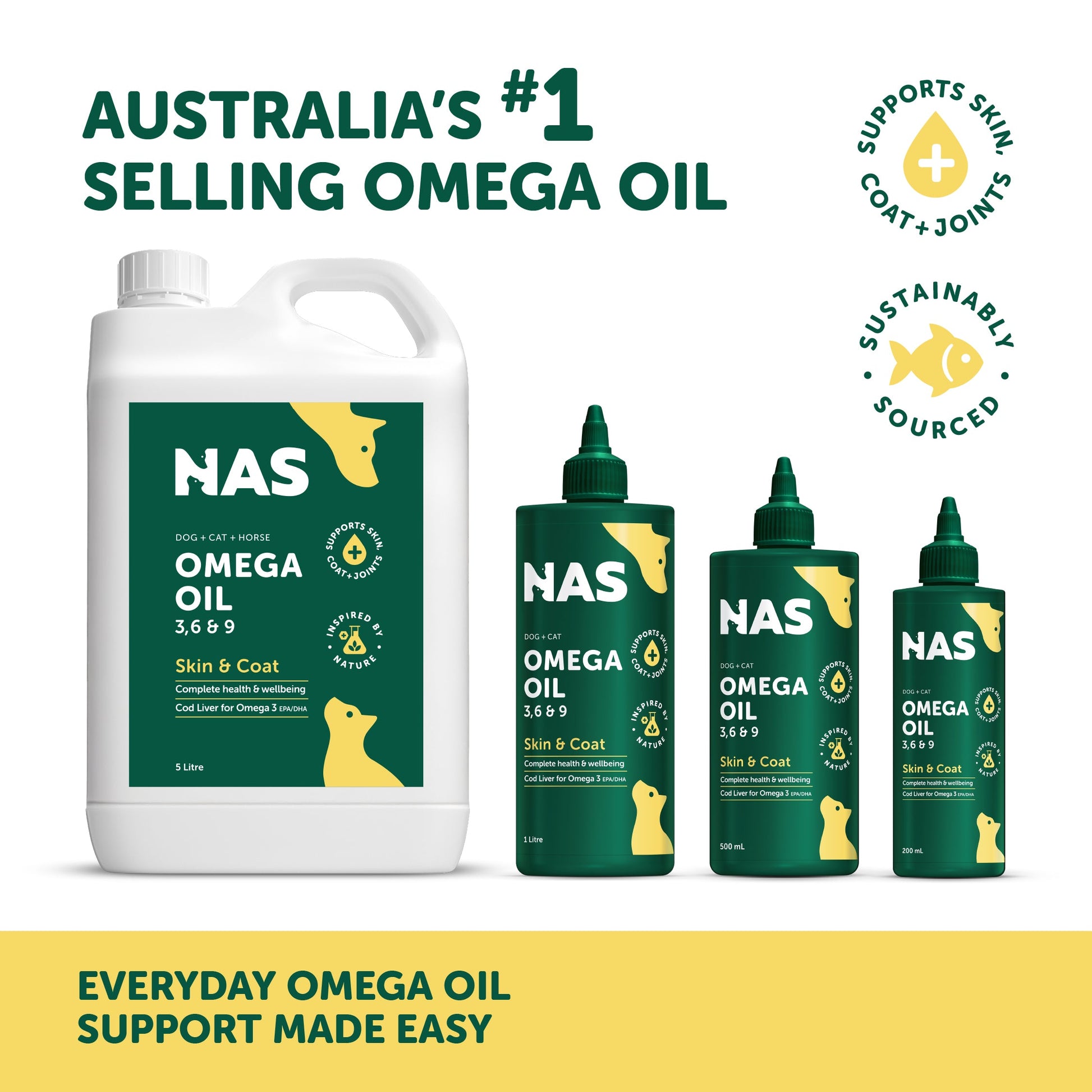 Natural Animal Solutions NAS Omega Oil 3 6 & 9