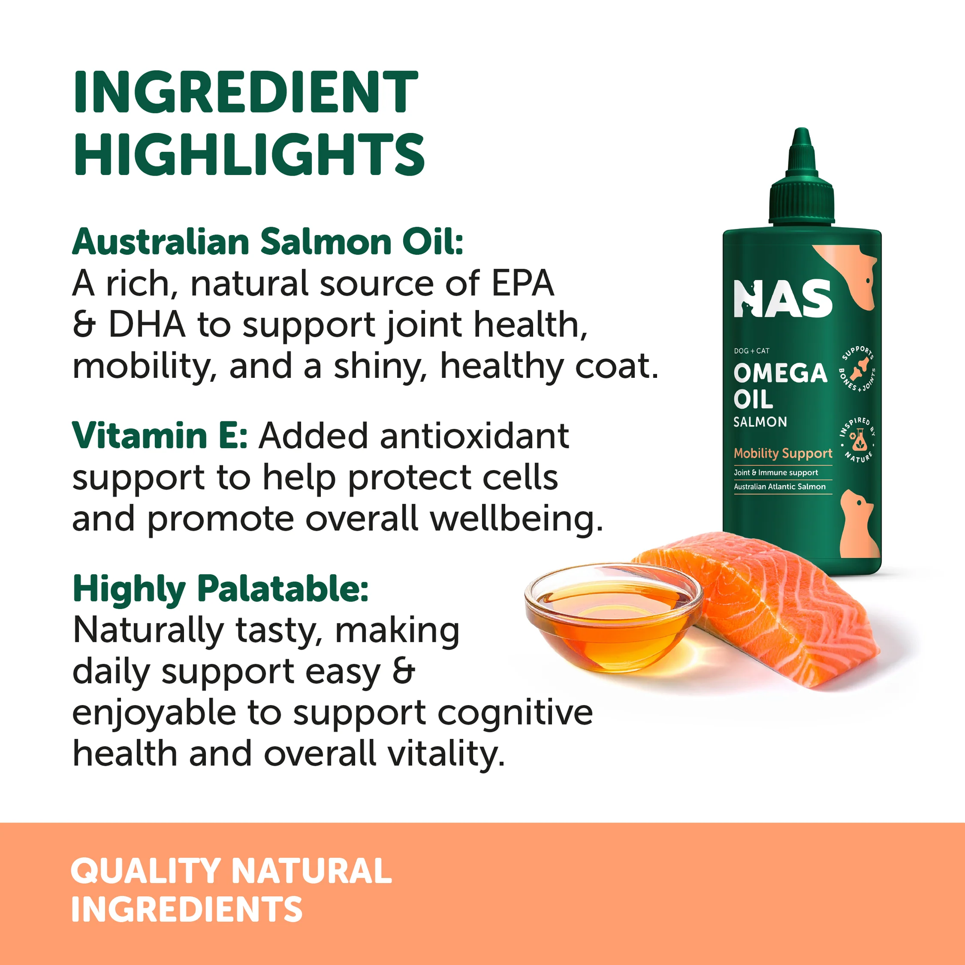 Natural Animal Solutions NAS Omega Oil - Salmon