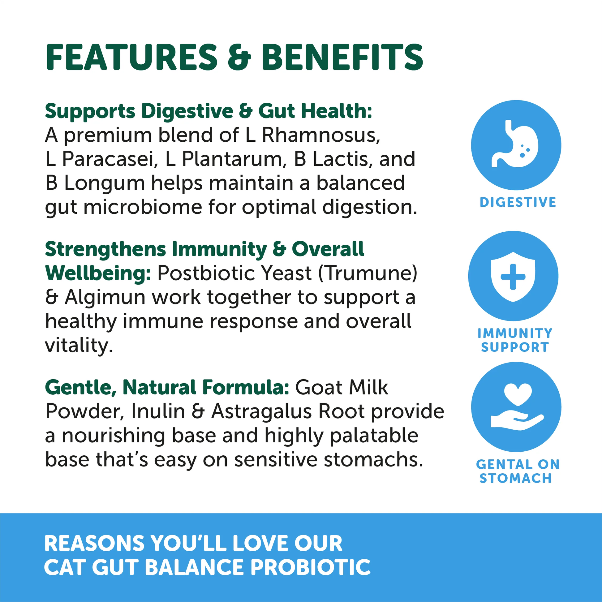 Natural Animal Solutions NAS Gut Balance Probiotic - Feline 80g