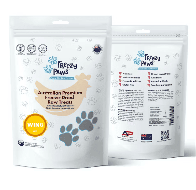 Freezy Paws Freeze Dried Chicken Wing Treats 100G