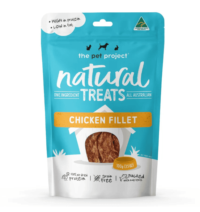 The Pet Project Chicken Fillet Natural Treats 100g