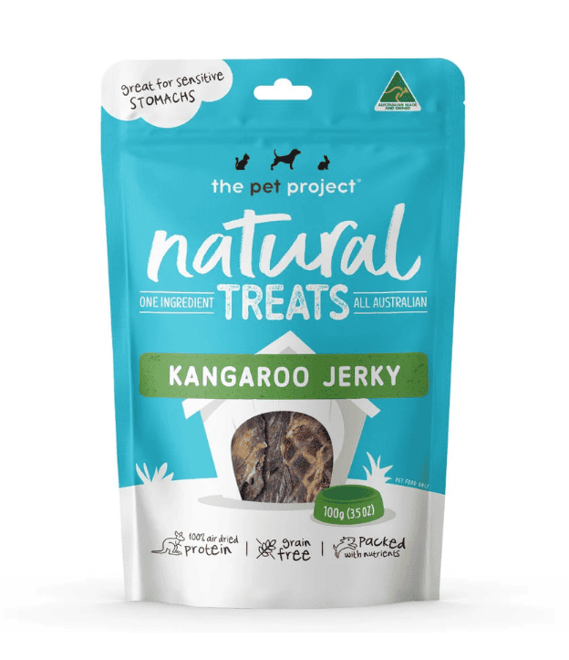 The Pet Project Kangaroo Jerky Natural Treats 100g