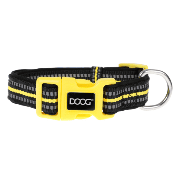 Doog Neoprene Dog Collar - Bolt (Neon)