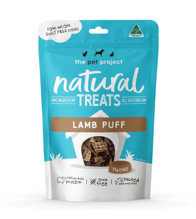 The Pet Project Lamb Puff Natural Treats 55g