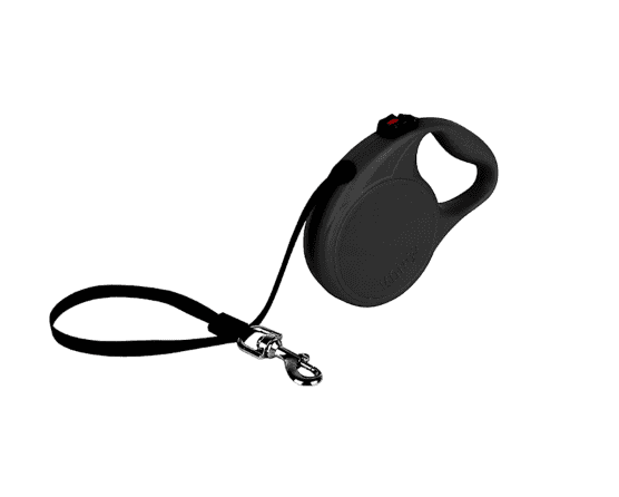 Kong Trail Retractable Dog Leash Black