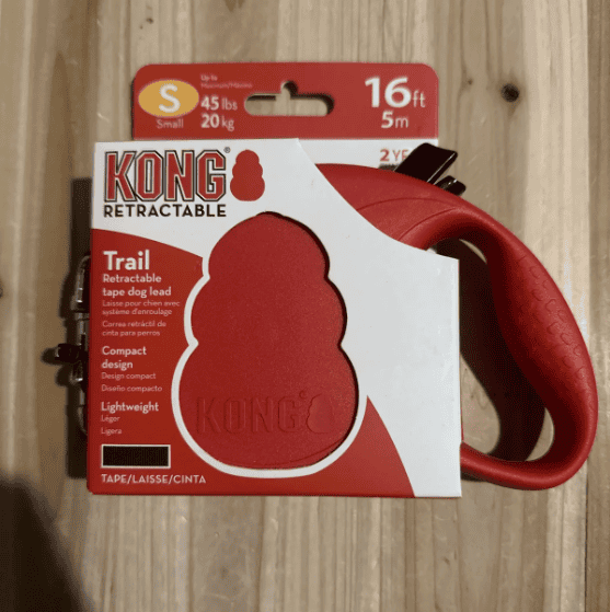Kong Trail Retractable Leash Red