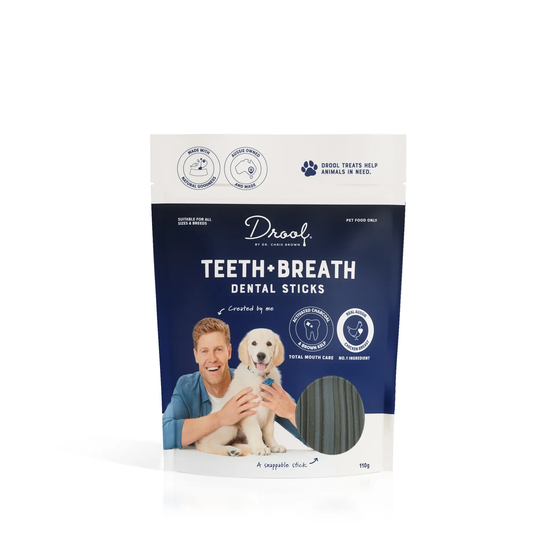 Drool Teeth and Breath Dog Stick 110g