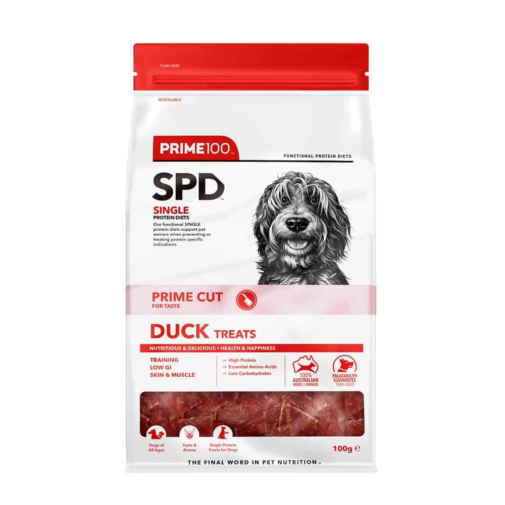 Prime 100 SPD Prime Cut Duck Dog Treats 100g