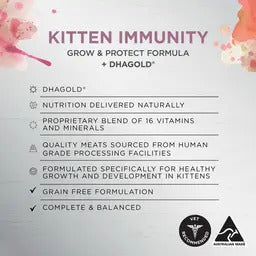 Ivory Coat Inspired by Raw Immunity Wet Kitten Food Pouch 85g 12 Pack