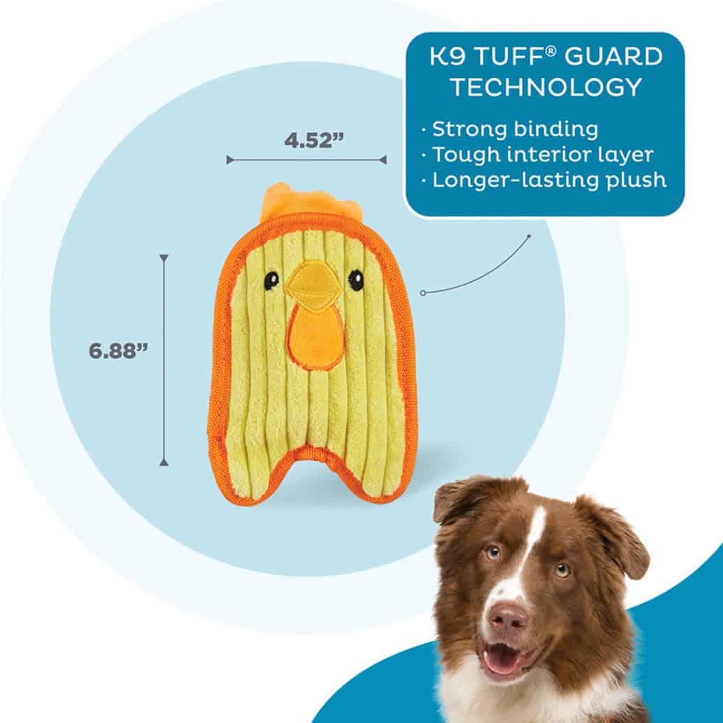Outward Hound Dog Invincibles Chicky Extra Small Dog Toy - Yellow