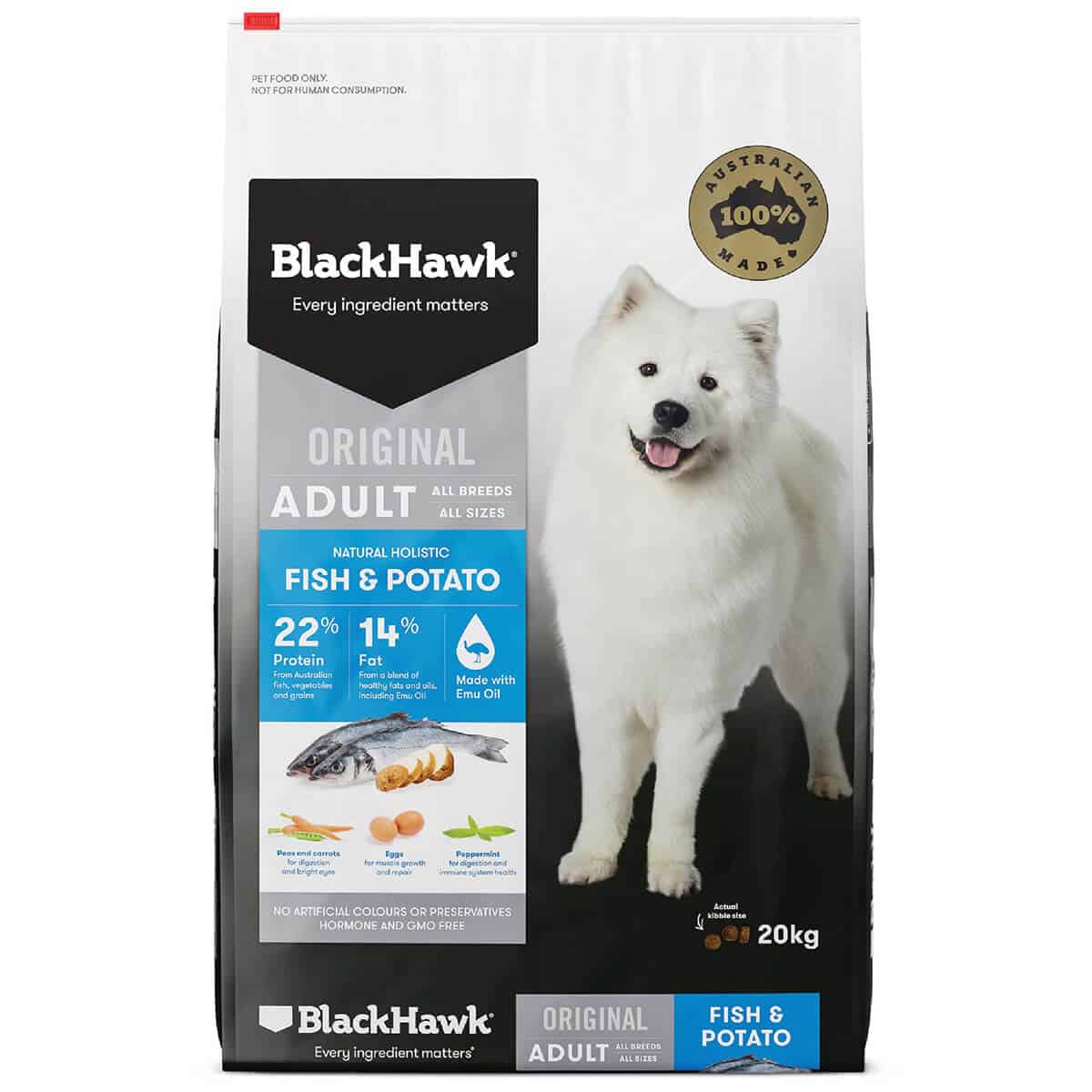 Black Hawk Adult Fish & Potato For Dogs