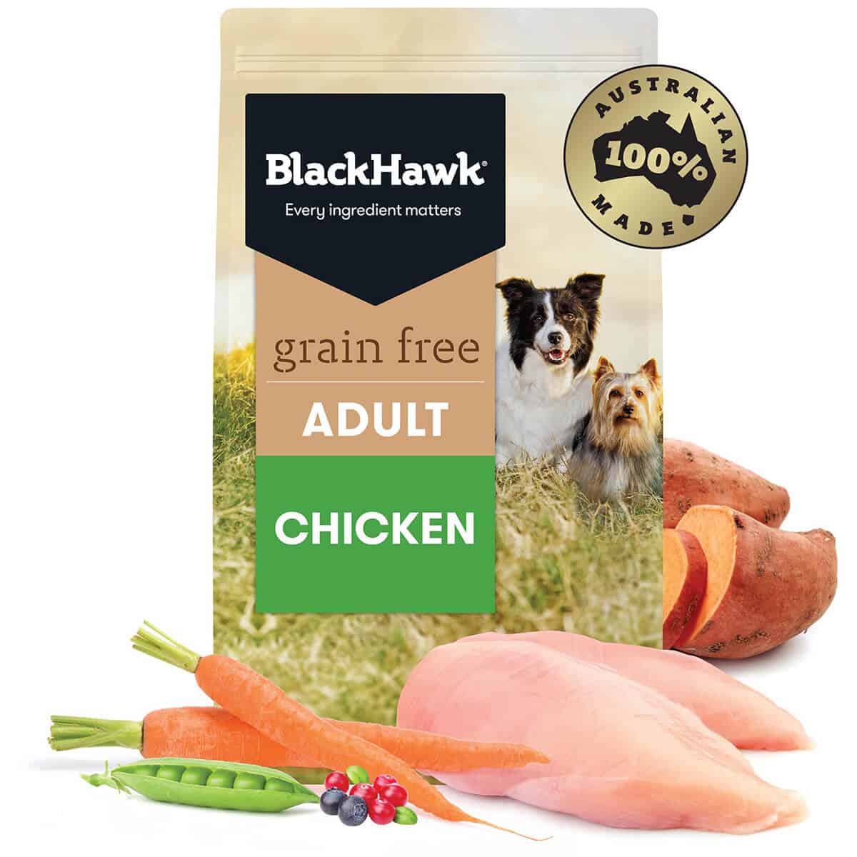 Black Hawk Grain Free Chicken for Adult Dogs