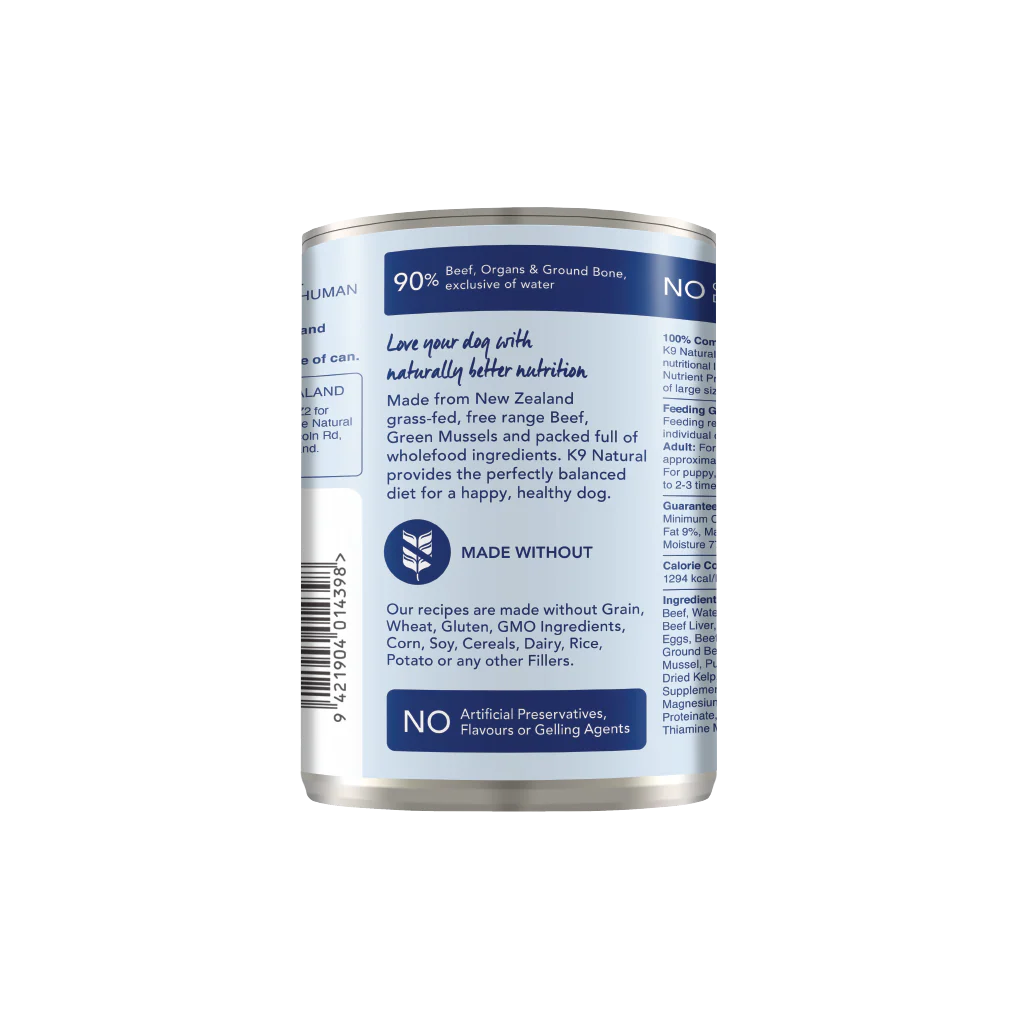 K9 Natural Beef Feast Canned Dog Food