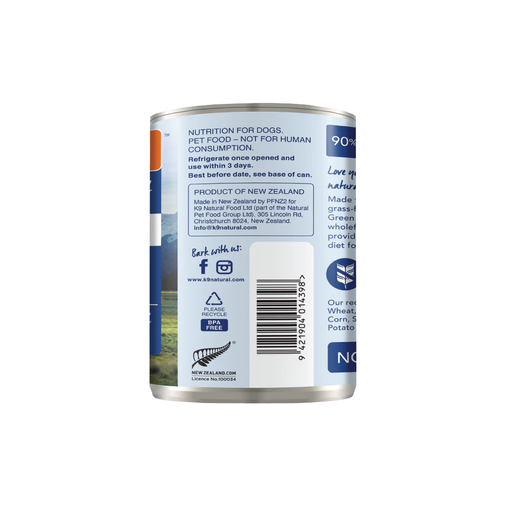 K9 Natural Beef Feast Canned Dog Food