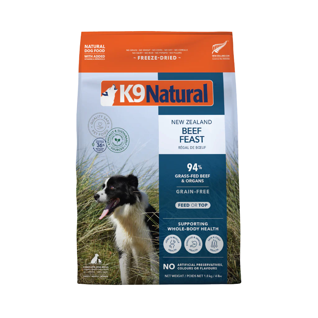 K9 Natural Beef Feast Freeze-Dried Dog Food
