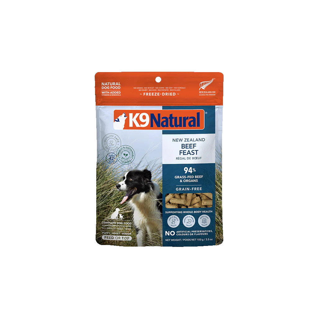 K9 Natural Beef Feast Freeze-Dried Dog Food