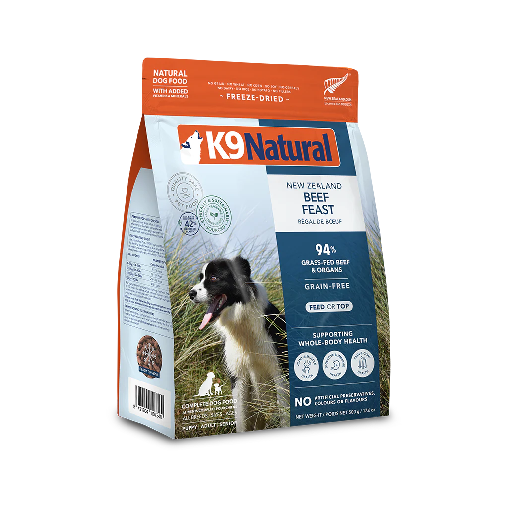 K9 Natural Beef Feast Freeze-Dried Dog Food