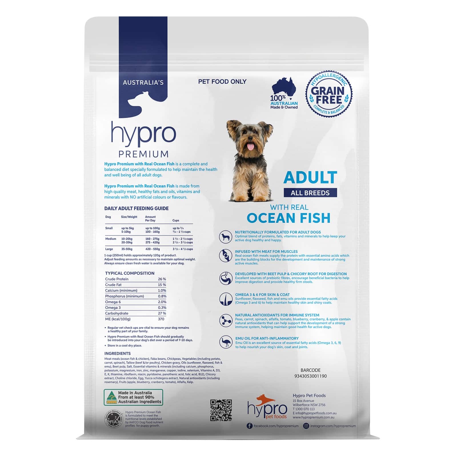 Hypro Premium Grain Free Ocean Fish Adult Dog food