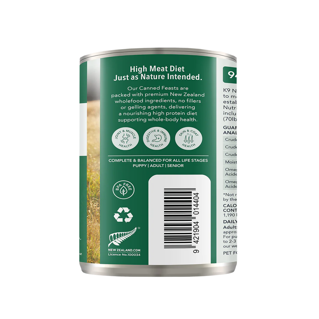 K9 Natural Lamb Feast Canned Dog Food