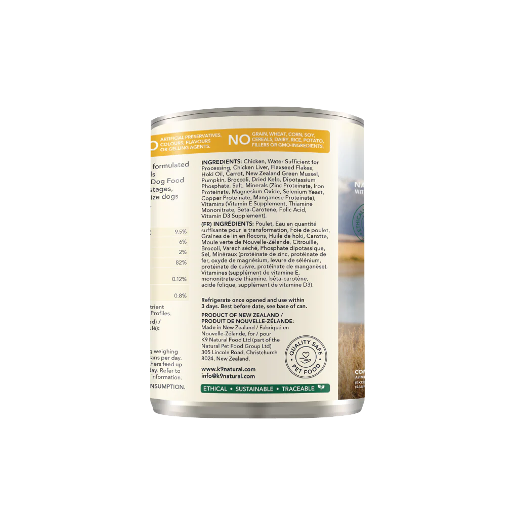 K9 Natural Chicken Feast Canned Dog Food