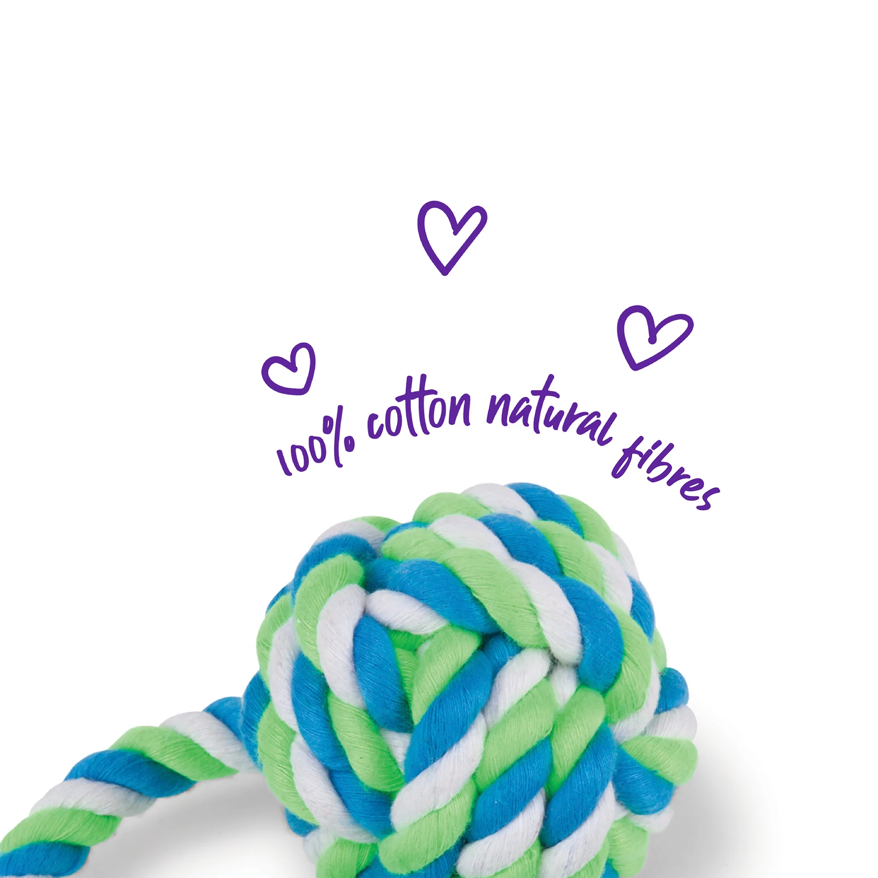 Kazoo Twisted Rope Sling Knot Ball