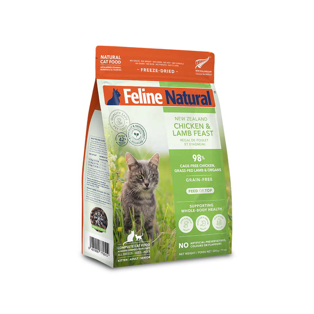 Feline Natural Chicken & Lamb Feast Freeze-Dried Cat Food
