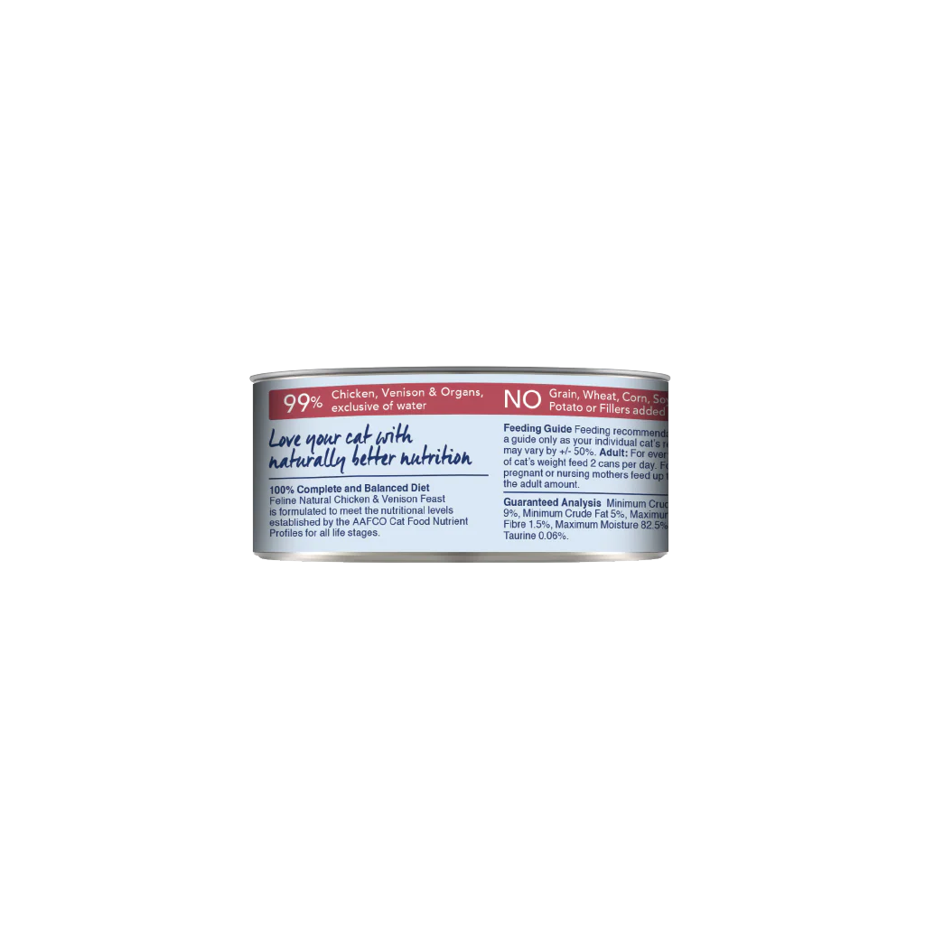 Feline Natural Chicken & Venison Feast Canned Cat Food