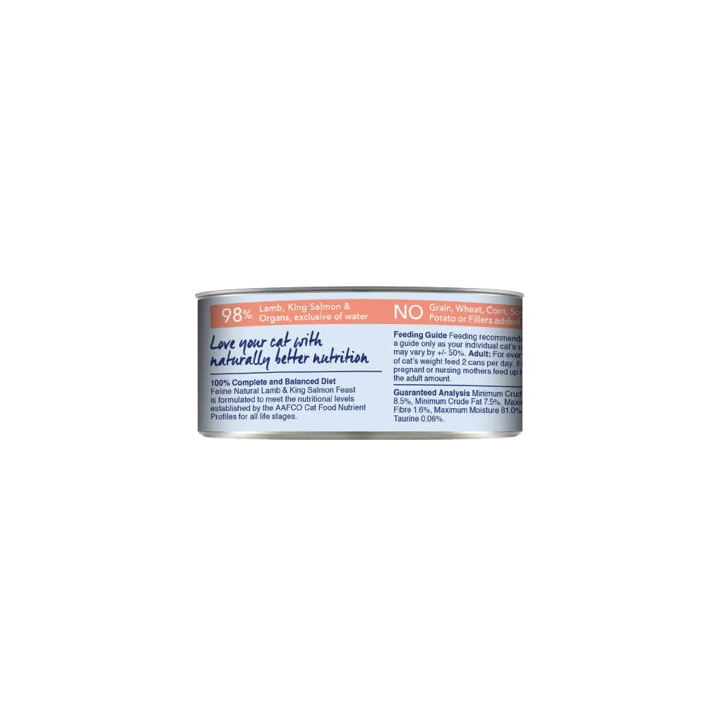 Feline Natural Lamb & King Salmon Feast Canned Cat Food