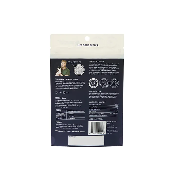 Drool Teeth and Breath Treats For Cats 60g