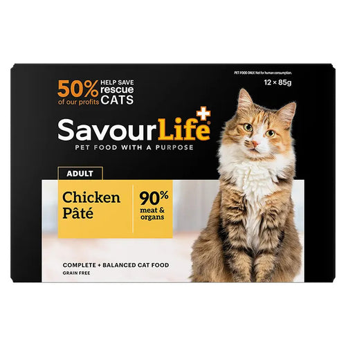 Savourlife Chicken Adult Wet Cat Food 85G 12 Pack