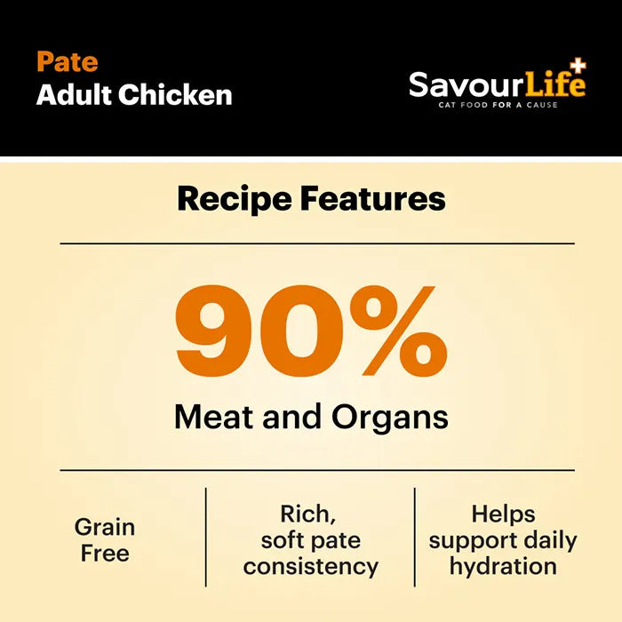 Savourlife Chicken Adult Wet Cat Food 85G 12 Pack