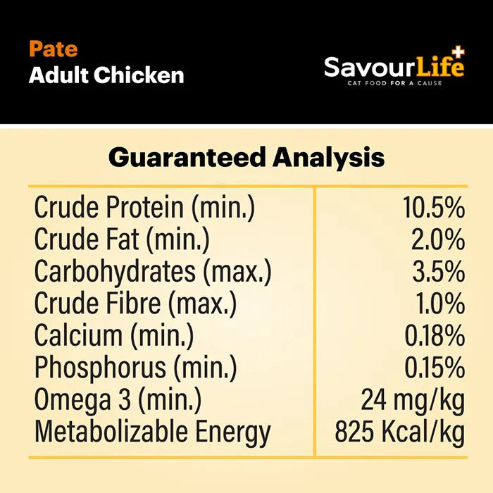 Savourlife Chicken Adult Wet Cat Food 85G 12 Pack
