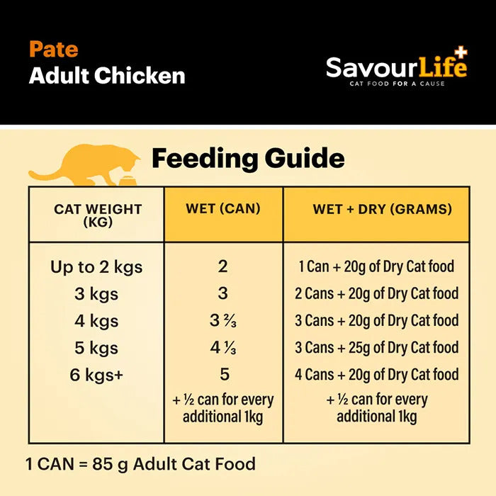 Savourlife Chicken Adult Wet Cat Food 85G 12 Pack