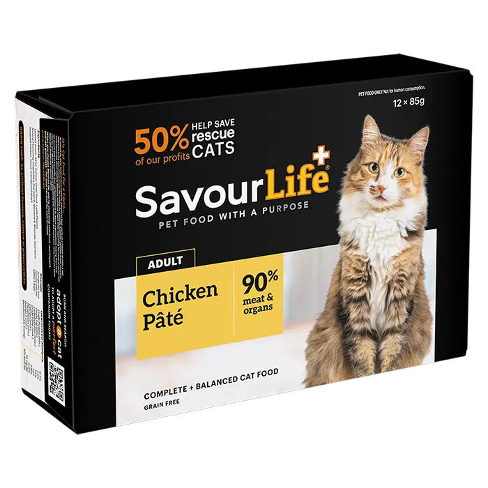 Savourlife Chicken Adult Wet Cat Food 85G 12 Pack