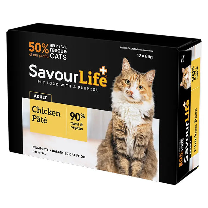 Savourlife Chicken Adult Wet Cat Food 85G 12 Pack