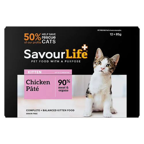 Savourlife Chicken Kitten Wet Food 85G 12 Pack