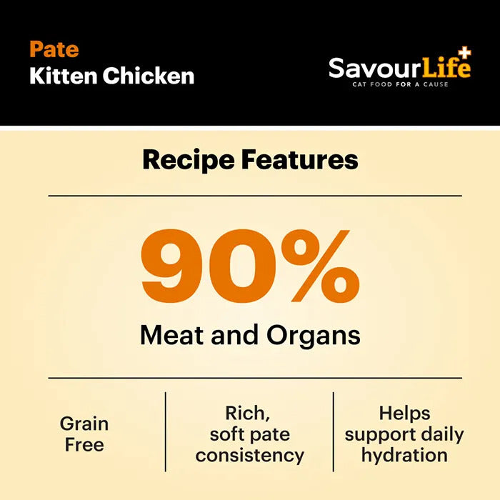 Savourlife Chicken Kitten Wet Food 85G 12 Pack