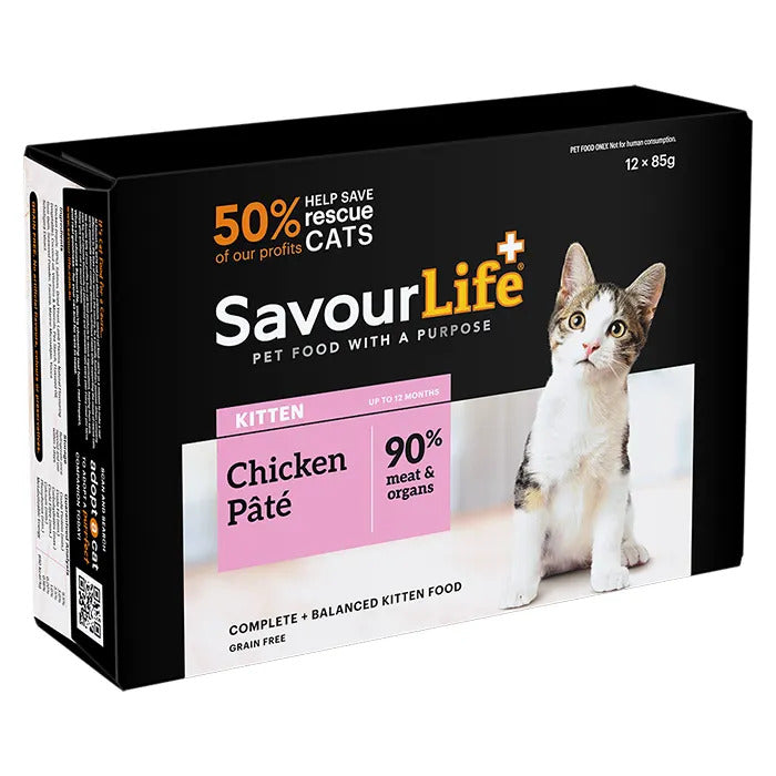 Savourlife Chicken Kitten Wet Food 85G 12 Pack